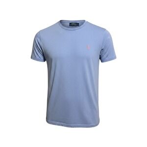 NWT Polo Ralph Lauren T Shirt Mens Blue Custom Slim Fit Crewneck Pony Logo  M